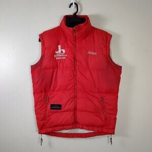 Swix 2009 Jackson Hole ski snowboarding red winter puffer vest mens Medium